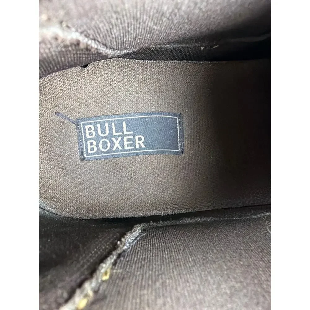 Bull Boxer Navos Brown Leather Chelsea Boots Mens Size 8 Cap Toe